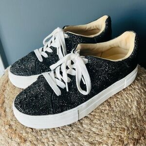 Betsey Johnson Sidney Rhinestone Sneakers